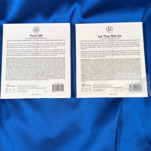 BH Cosmetics 2 eyeshadow pallets-18 colors-“F*ck Off” and “Let That Sh*t Go” - Picture 6 of 8